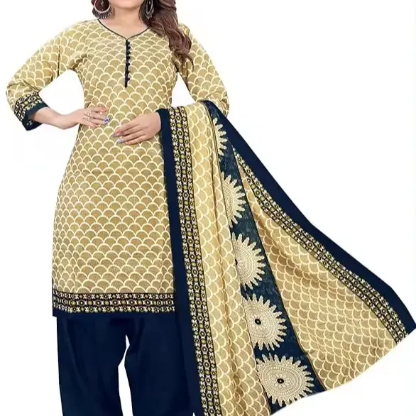 Дизайнерские костюмы Патияла для женщин, повседневная одежда, хлопок, Salwar Kameez от производителя ecohaд