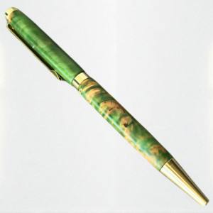 High Quality Handmade Stabilized Resin Metal Twist Ballpoint Pen 1.0mm Writing Width Promotional <b>Gift</b> Set Amethyst Collection - Product Image 2