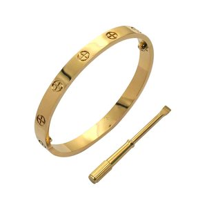 Luxury stainless steel <b>bangles</b> set <b>man</b> woman bracelet for couple with screwdriver <b>bangle</b> for women Valentine's gift - Product Image 3