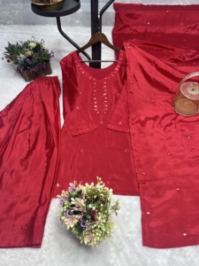 Conjunto Kurta de fiesta de boda para mujer tradicional india elegante estilo Vintage para ropa de noche - Product Image 4