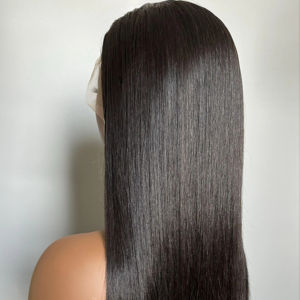 Peluca de encaje frontal, peluca sin procesar virgen alineada con cutícula, Peluca de cabello humano 100% sin procesar - Product Image 1