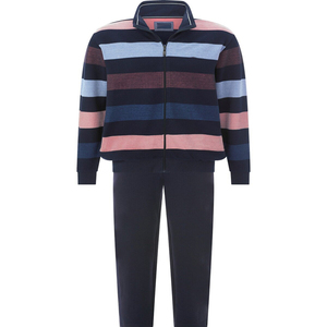 Conjunto Deportivo de Alta Calidad para Hombre, Transpirable, Estilo Urbano, para Entrenamiento, Jogging, Fútbol, con Capucha, Diseño Sólido y a Rayas, Cierre Completo, Grueso - Product Image 1