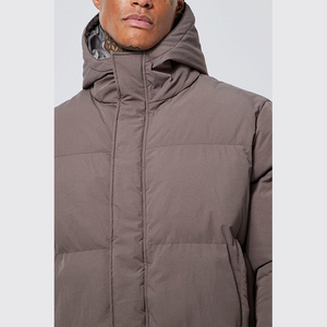 Ropa de calle transpirable personalizada, chaquetas de hombre de diseño cómodo con calce regular de palangre pesado liso, ropa informal - Product Image 5