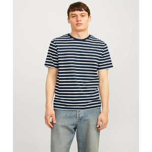 Camiseta Polo de Algodón para Hombre, Nueva Moda 2026, Camiseta de Manga Corta a Rayas, Camiseta Informal Cómoda de Manga Corta con Parches, OEM - Product Image 5