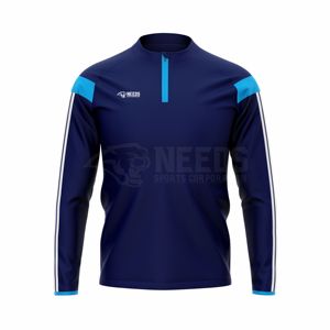 เสื้อครึ่งซิปแบบยูนิเซ็กซ์ คุณภาพพรีเมียม ออกแบบเองได้ เสื้อกีฬา โพลีเอสเตอร์เนื้อนุ่ม 270gsm เสื้อกล้าม สกรีนโลโก้ตามสั่ง บริการ OEM - Product Image 5
