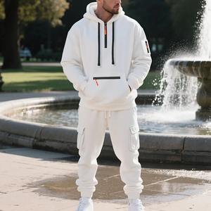 Ensemble de jogging décontracté pour homme imprimé tendance urbaine japonaise, 2 pièces, pantalon de survêtement et sweat-shirt, respirant et écologique, pour l'hiver et le quotidien - Product Image 6