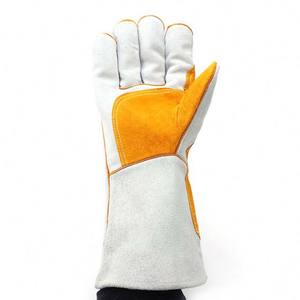Guantes de Trabajo de Soldadura de Buena Calidad con Logotipo Personalizado del Fabricante, Guantes de Soldadura de Alta Calidad, Guantes de Soldadura, Guantes de Seguridad contra el Calor - Product Image 2