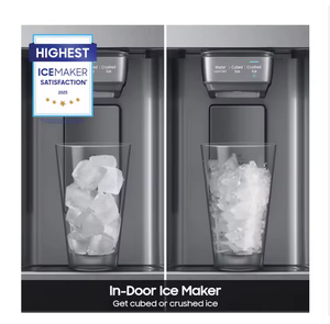 Refrigerador Eléctrico Resistente a Huellas Dactilares, Compatible con Autocaravanas, para Uso en Garajes y Hoteles, 27.4 pies cúbicos. Máquina de Hielo de Profundidad Estándar de 36 Pulgadas de Ancho con Dispensador de Agua - Product Image 2