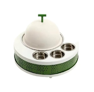 เครื่องอุ่นอาหารโลหะสำหรับเสิร์ฟอาหารแบบทำมือถาดเสิร์ฟอาหารแบบหรูหราทำด้วยมือสีเขียว - Product Image 1