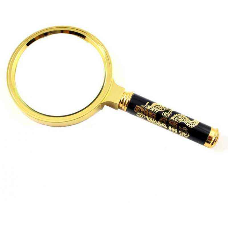 2024 Latest Arrival Design Premium Quality Optical Instruments Designer Handle Metal Magnifying Glass in Affordable Price