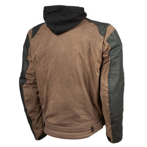 Veste en cuir de moto noire pour homme, veste de protection pour motard - Product Image 2