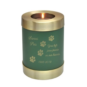 Diseño clásico Color púrpura Cielo Miniatura Recuerdo Cilindro Forma Latón Cremación Urnas para cenizas - Product Image 2