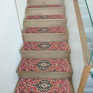 Tapis d'escalier géométrique Kilim, Tapis d'escalier cadeau, Tapis d'escalier fait main - Product Image 4