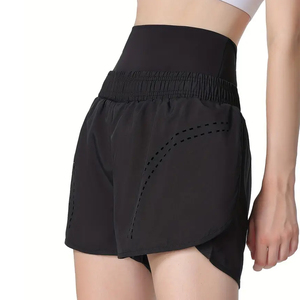 Short de course 2 en 1 pour femme avec poche pour téléphone Taille haute Gym Workout Quick-Dry Athletic Fitness Activewear - Product Image 6