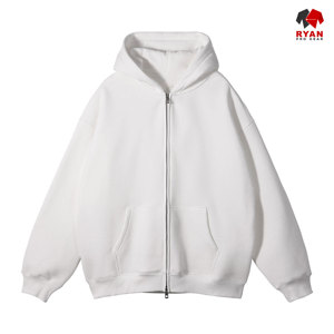 Sweat à capuche pour homme Ryan Pro Gear avec fermeture éclair et logo personnalisé sur le devant, tissu en molleton 100% coton, respirant, décontracté, pour l'hiver - Product Image 3