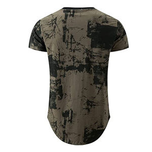 เสื้อยืดผู้ชายผ้าโพลีเอสเตอร์ซับลิเมชันทรงพลัสไซส์ - Product Image 2