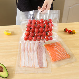 Bolsa de Embalaje Transparente para Alimentos al Vacío, Impresa con Grabado, Apta para Congelador, Sellable, de Plástico, para Papas Fritas y Gelatina - Product Image 2