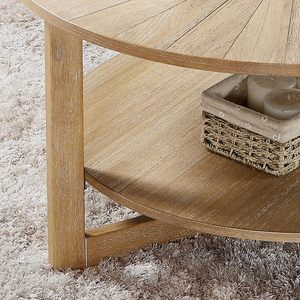 Table basse ronde moderne, table centrale élégante pour salon et salle de séjour - Product Image 4