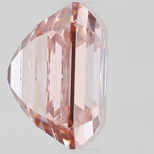 Diamant de laboratoire rose intense fantaisie taille Asscher 3 carats, clarté VS1, certifié IGI, diamant non monté pour la fabrication de bijoux, Gemver Diamond - Product Image 4