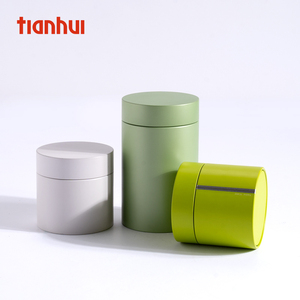 Tianhui <strong>Empty</strong> Food Grade <strong>Custom</strong> Small Round Metal <strong>Can</strong> Green Tea <strong>Tin</strong> <strong>Can</strong> With Lid - Product Image 4