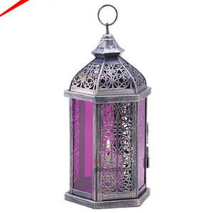 Bougeoir en métal de décoration moderne pour restaurant, lanterne de table fantaisie - Product Image 4