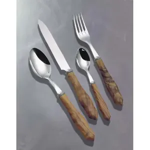 Juego de cubiertos multicolor en acero inoxidable con acabado elegante, perfecto para restaurantes, hoteles, bodas y mesas hechas a mano - Product Image 3