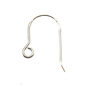 Crochets d'oreille en argent sterling 925, crochets d'oreille simples pour boucles d'oreilles en argent, accessoires de bijouterie et fournitures de fabrication de bijoux - Product Image 1
