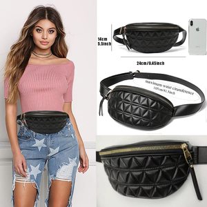 Riñonera de cuero PU personalizada para mujer, bolso de cintura con logotipo personalizado - Product Image 5