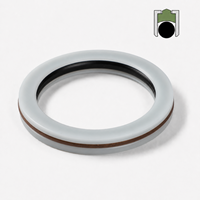 Joint d'étanchéité rotatif RDA en PTFE, NBR, FKM, anneau d'arbre énergisé, joint d'huile hydraulique à faible friction pour pompe, moteur, boîte de vitesses, joint d'articulation lourd