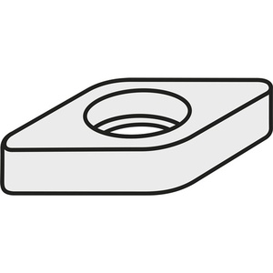 Reversible Insert Washer ISO SDN 110304GJ11 Silver 3.36g Pack of 10 - Product Image 1