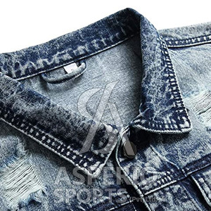 Veste en jean pour homme de style unique Veste en jean sur mesure Personnalisez votre propre logo Veste d'hiver pour homme à vendre - Product Image 4