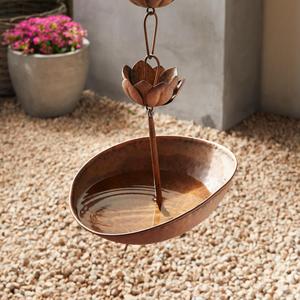 Cadena colgante de cobre Natural para la lluvia, accesorio decorativo de Metal para el jardín y la casa - Product Image 6