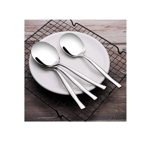 Cucharas para Servir en Bodas, Campamentos y Picnics, Cubiertos de Acero Inoxidable, Juegos de Vajilla de Grado Alimenticio, Alta Demanda - Product Image 5