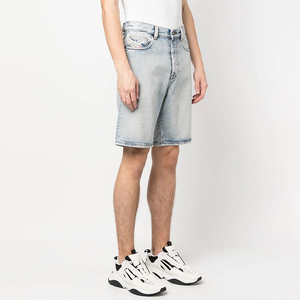 2026 personnalisé Baggy Jean Shorts hommes vêtements de rue été genou longueur en détresse Denim Shorts pour hommes quantité minimale de commande bas - Product Image 3