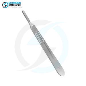 Mango de Bisturí Manual de Acero Inoxidable para Uso Quirúrgico que Proporciona un Excelente Agarre, Equilibrio y Precisión, Certificado CE Médico - Product Image 4