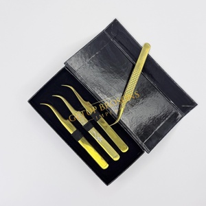 Pinzas de Acero Inoxidable GETUP BROSONS IMPEX con Punta de Fibra de Plasma Dorada Lisa, Recubrimiento en Polvo, Diseño de Corazón Recortado, Duraderas - Product Image 5