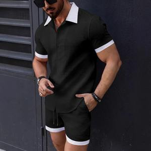2025 camisa de manga corta informal de moda europea y americana para hombre traje de playa de lana de invierno en nuevos colores - Product Image 3