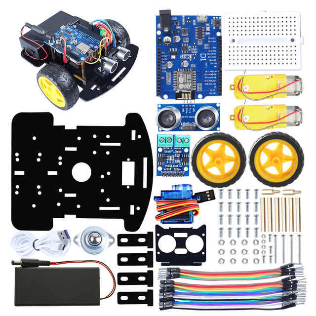 Wholesale DIY Programming Smart Robotics Kits Education Programming Sensor Robot Car Kits