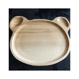 Plateau en bois durable, plat plat, matériau : bois de caoutchouc ; utilisation : service de petit-déjeuner et de collations ; origine : artisanat vietnamien - Product Image 2