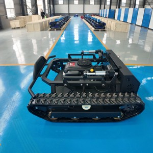 <span class=keywords><strong>Tondeuse</strong></span> à <span class=keywords><strong>gazon</strong></span> télécommandée de grande taille, déchiqueteuse de herbe robotisée robuste de type chenillé pour la tonte des grandes terres agricoles et des pentes - Product Image 4