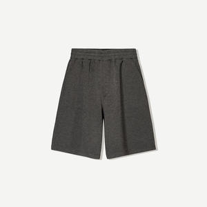 Pantalones cortos de algodón para hombre con cintura elástica hasta la rodilla, Bermudas de moda con decoración de patrón, ropa en blanco - Product Image 1