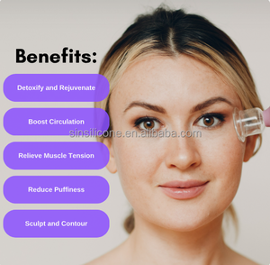 Vidrio Facial + Cuerpo Cupping Set Silicona Vacío Succión Masaje Terapia Anti Edad - Product Image 5