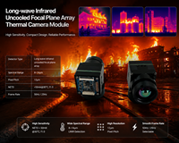 Module de caméra thermique non refroidie 640x512 50Hz IP67 pour drone UAV, inspection incendie, sécurité et sauvetage