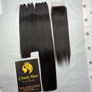 Meilleur prix 100% cheveux humains raides, Extension de cheveux humains vierges, lisses et lisses, prix de gros - Product Image 3
