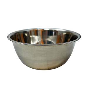 Bol de service à dessert en acier inoxydable de luxe, design fantastique, argenté brillant et poli, pour la maison et les fêtes - Product Image 4