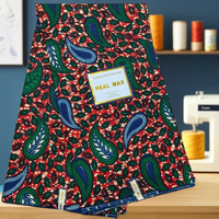Nueva Tela Africana Grand Wax Dobby con Brillo, 100% Algodón Ankara Batik Ecológica para Niños y Niñas, para Confección de Cortinas, Vestidos de Fiesta