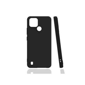 Coque en silicone anti-traces de doigts Netzy Safa Biye pour Realme C21 Premium Noir, protection antichoc pour téléphone portable 4G 7 Plus - Product Image 1