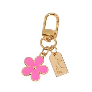 Accessoires de porte-clés pour femmes délicats, <span class=keywords><strong>en</strong></span> métal émaillé blanc et noir, style dessin animé, fleur de marguerite, alliage de zinc, cadeau, porte-clés, breloques - Product Image 4