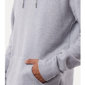 Sweat-shirt à capuche en coton 100% pour hommes, ourlet incurvé, vente en gros, débardeur de sport, logo personnalisé, OEM - Product Image 3
