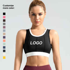 Custom Logo Women's Sports Bra Quick Dry Gym Bra for Large Bust <b>Plus</b> <b>Size</b> Yoga Sportswear for Running and Yoga - Product Image 3